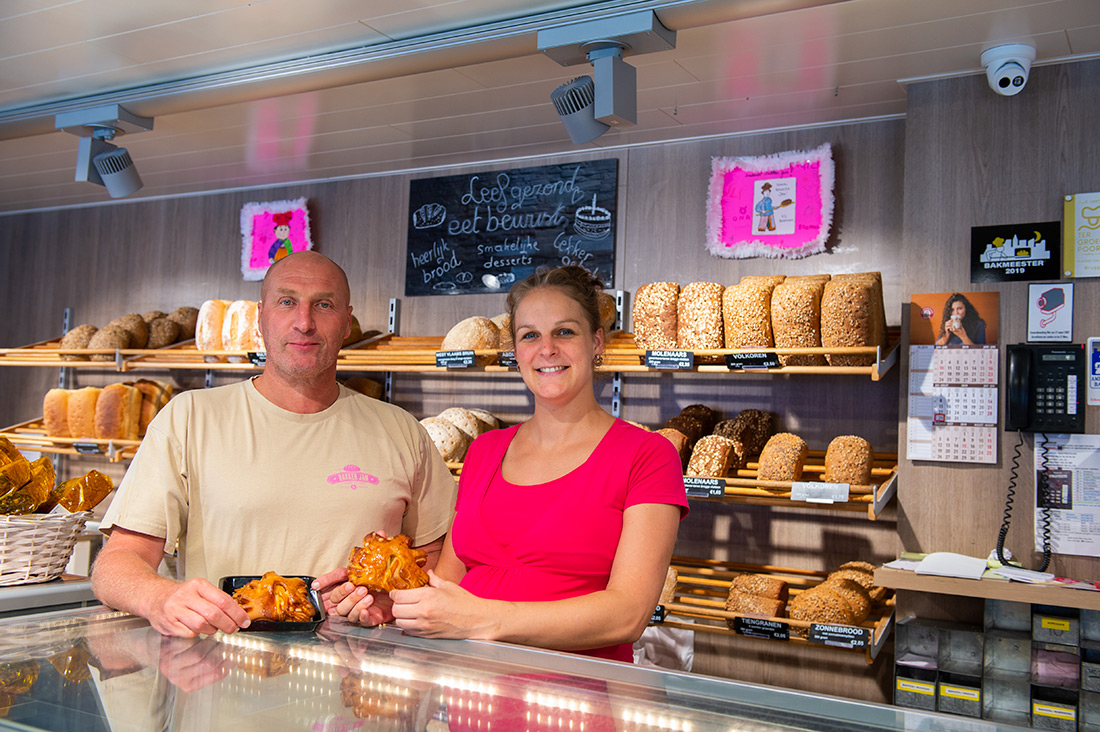 Bakmeester Jan en dochter Izegem